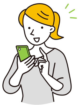 スマホと女性