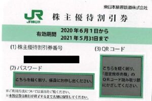JR東日本株主優待券
